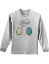 Cool Tattoo Easter Egg Adult Long Sleeve Shirt-Long Sleeve Shirt-TooLoud-Ash-Gray-Small-Davson Sales