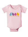 Cute Chicks Baby Bodysuit One Piece-Baby Romper-TooLoud-Light-Pink-06-Months-Davson Sales