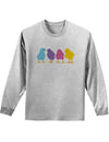 Cute Chicks Adult Long Sleeve Shirt-Long Sleeve Shirt-TooLoud-Ash-Gray-Small-Davson Sales