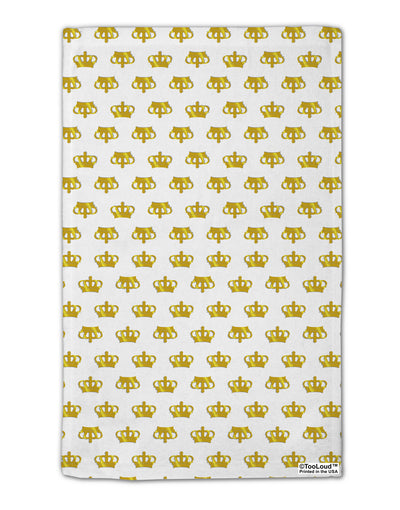 Gold Crowns AOP 11&#x22;x18&#x22; Dish Fingertip Towel All Over Print by TooLoud-Fingertip Towel-TooLoud-White-Davson Sales