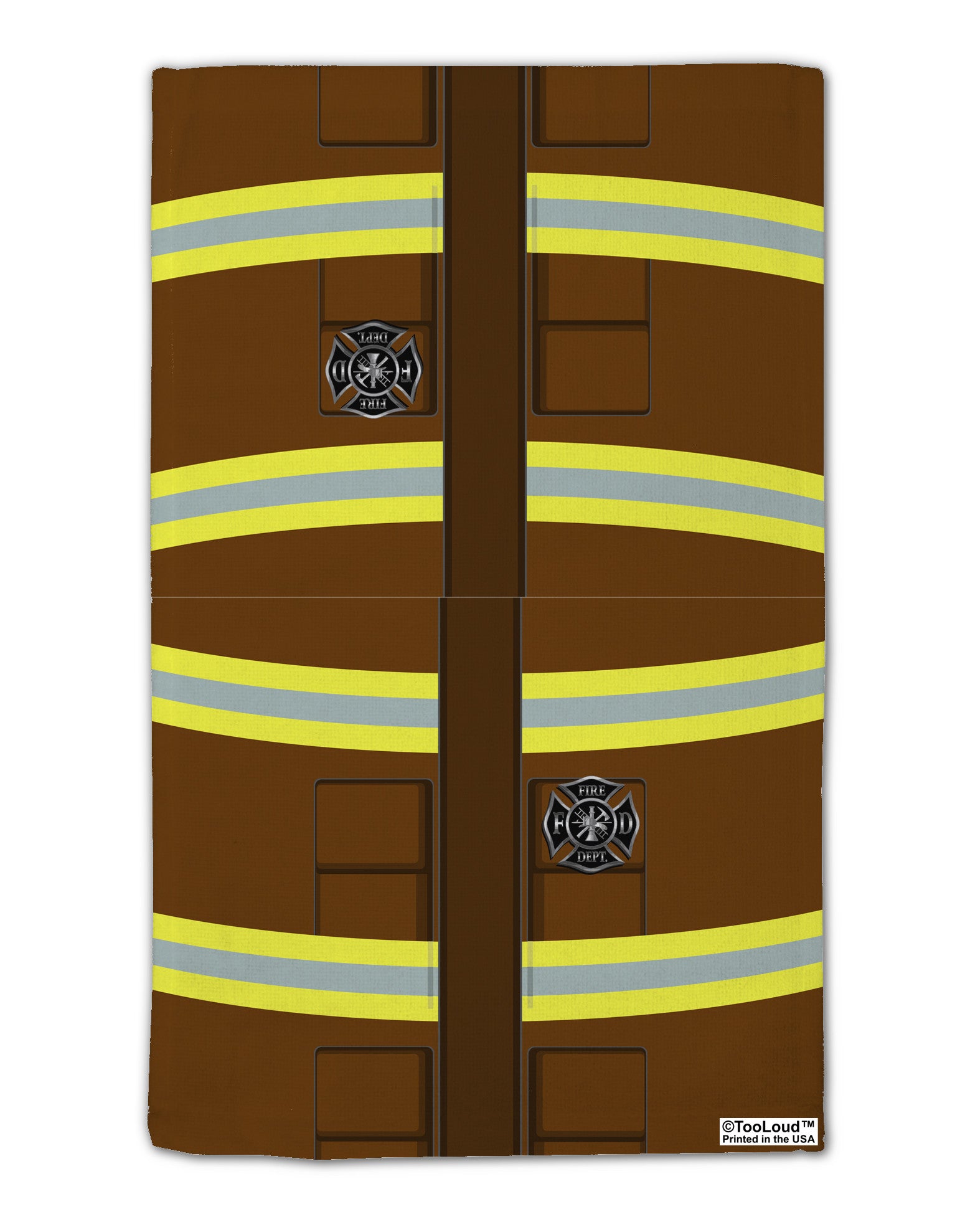 Firefighter Brown AOP 11&#x22;x18&#x22; Dish Fingertip Towel All Over Print-Fingertip Towel-TooLoud-White-Davson Sales