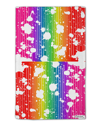 Splatter AOP - Rainbow 11&#x22;x18&#x22; Dish Fingertip Towel All Over Print-Fingertip Towel-TooLoud-White-Davson Sales