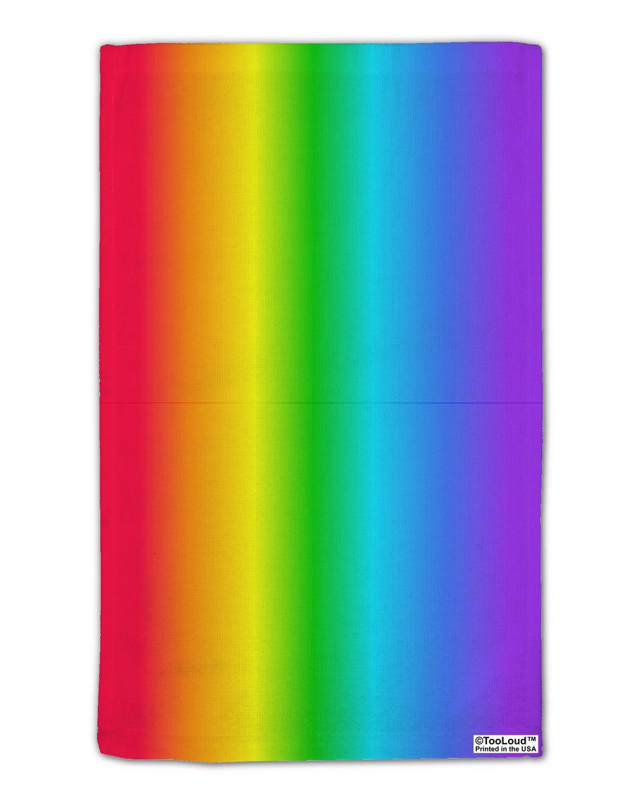 Vertical Rainbow Gradient 11&#x22;x18&#x22; Dish Fingertip Towel All Over Print by TooLoud-Fingertip Towel-TooLoud-White-Davson Sales