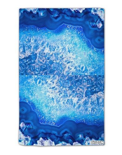 Blue Agate Geode Print 11&#x22;x18&#x22; Dish Fingertip Towel All Over Print-Fingertip Towel-TooLoud-White-Davson Sales