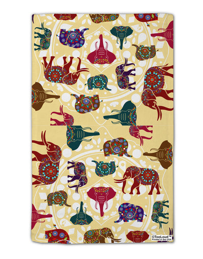 Indian Elephants AOP 11&#x22;x18&#x22; Dish Fingertip Towel All Over Print-Fingertip Towel-TooLoud-White-Davson Sales