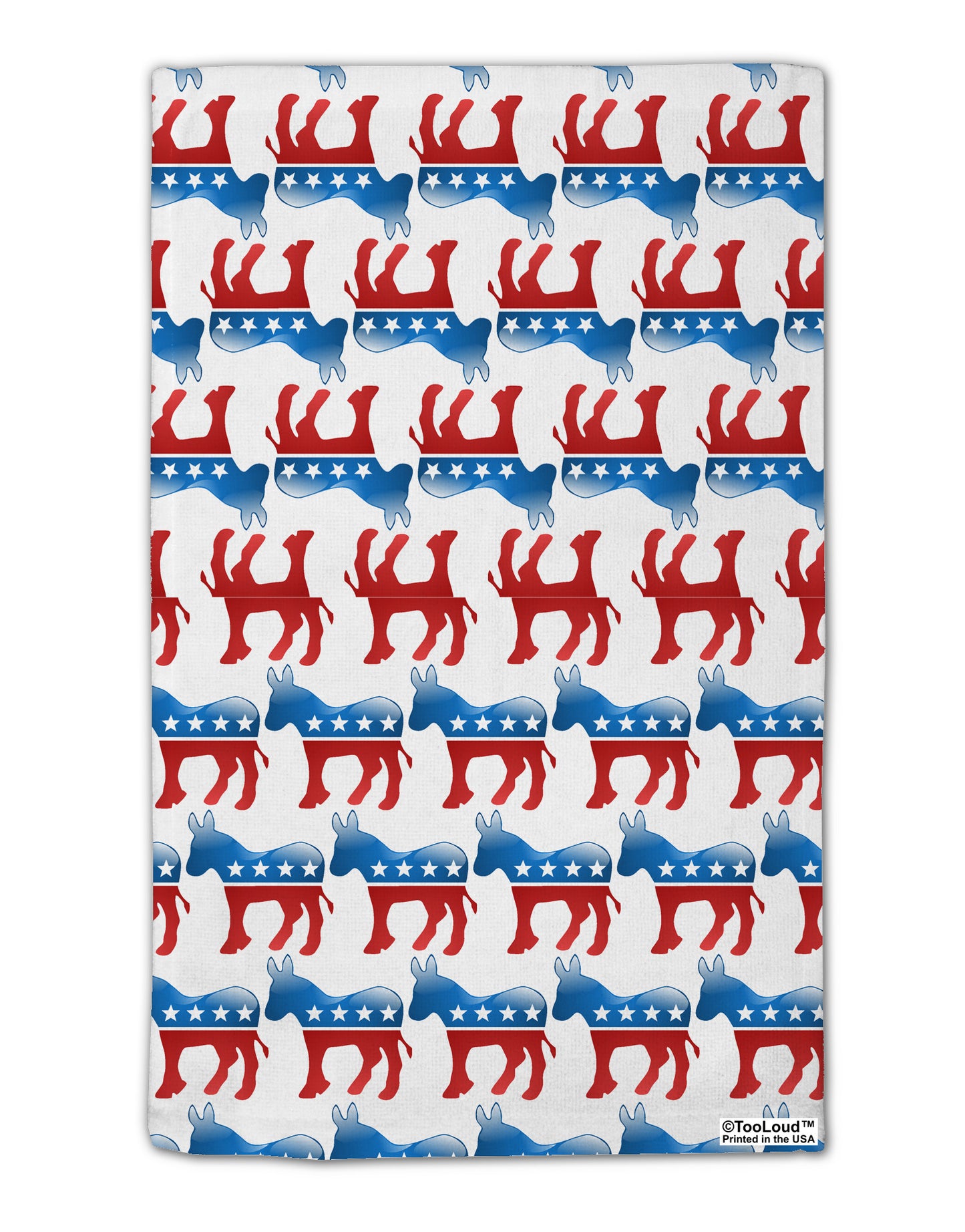 Democratic Symbol All Over 11&#x22;x18&#x22; Dish Fingertip Towel All Over Print-Fingertip Towel-TooLoud-White-Davson Sales