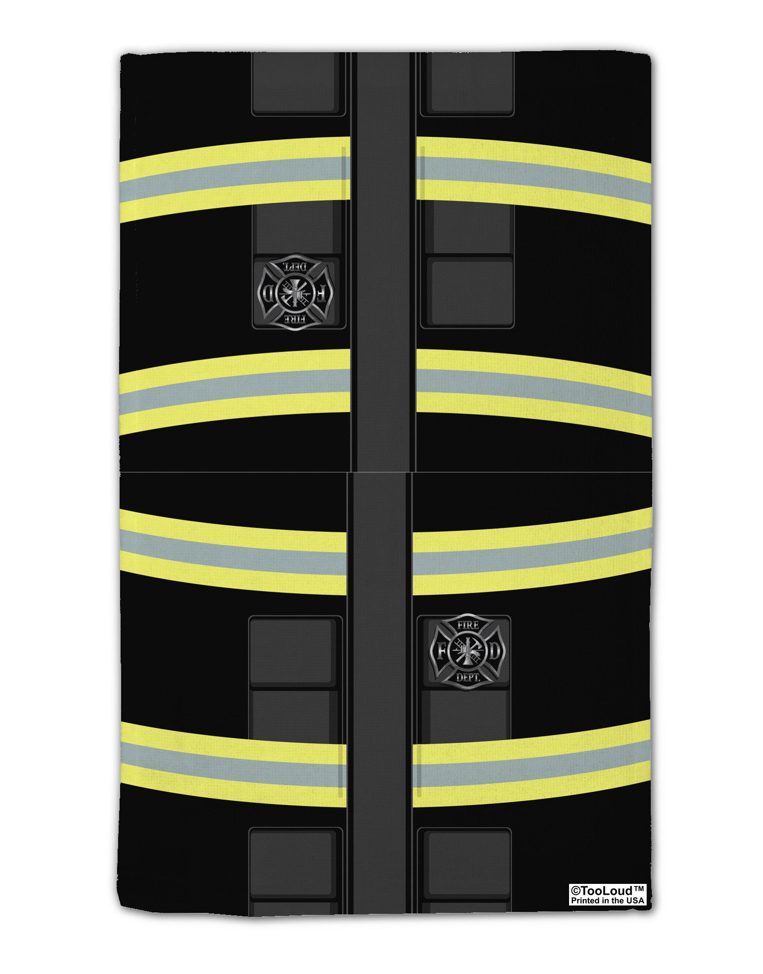 Firefighter Black AOP 11&#x22;x18&#x22; Dish Fingertip Towel All Over Print-Fingertip Towel-TooLoud-White-Davson Sales