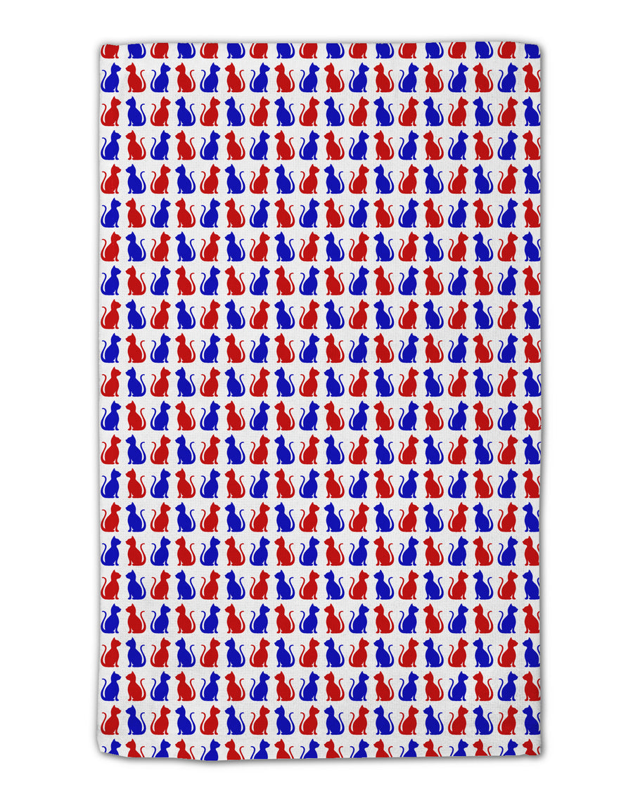 Patriotic Cat Pattern 11&#x22;x18&#x22; Dish Fingertip Towel All Over Print-Fingertip Towel-TooLoud-White-Davson Sales