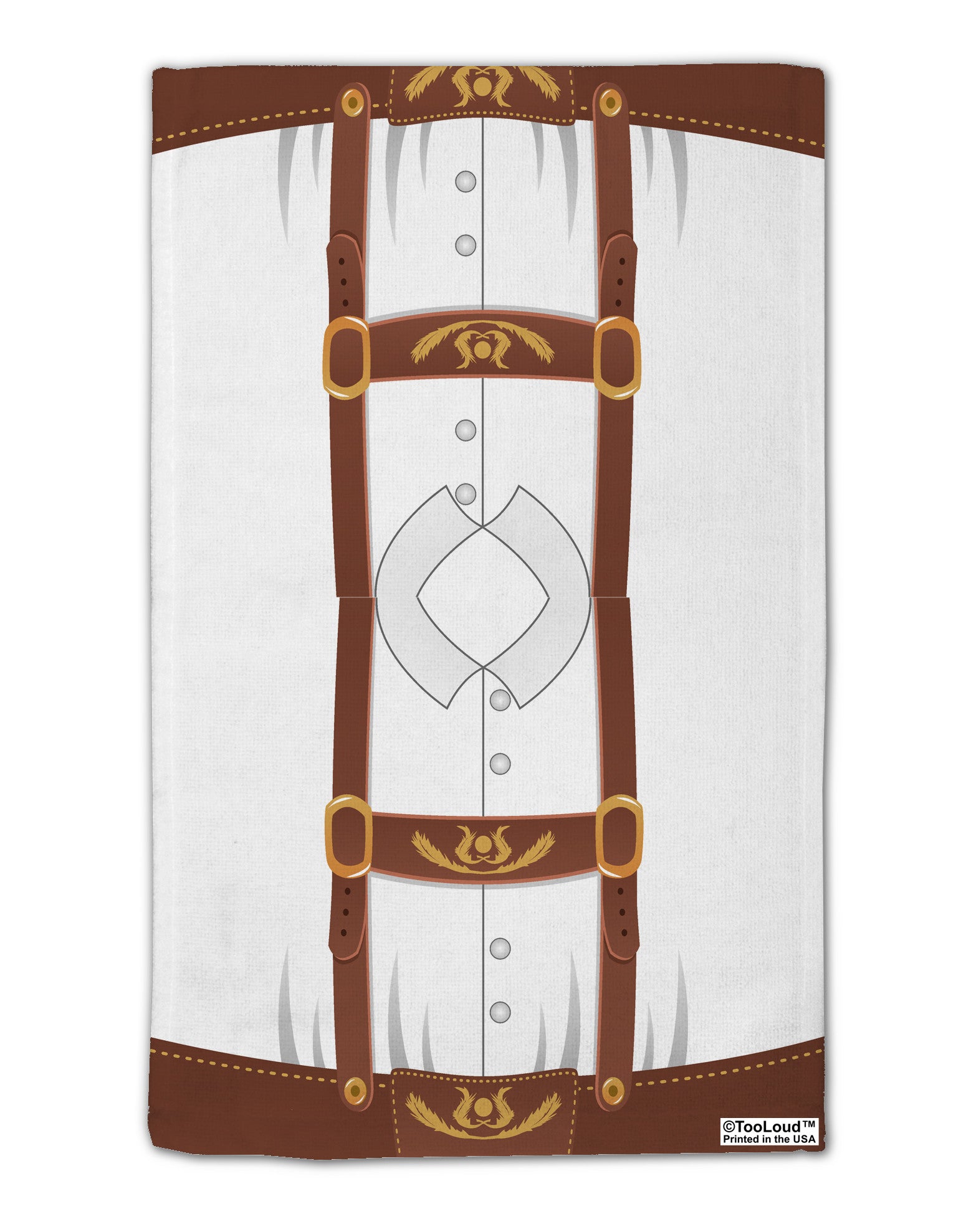 Lederhosen Costume Brown 11&#x22;x18&#x22; Dish Fingertip Towel All Over Print by TooLoud-Fingertip Towel-TooLoud-White-Davson Sales