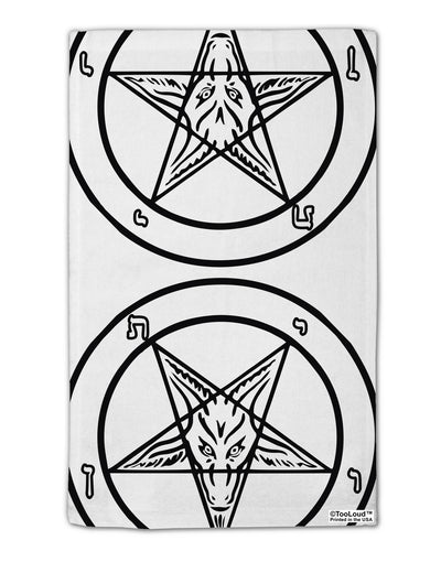 Official Sigil of Baphomet 11&#x22;x18&#x22; Dish Fingertip Towel All Over Print-Fingertip Towel-TooLoud-White-Davson Sales