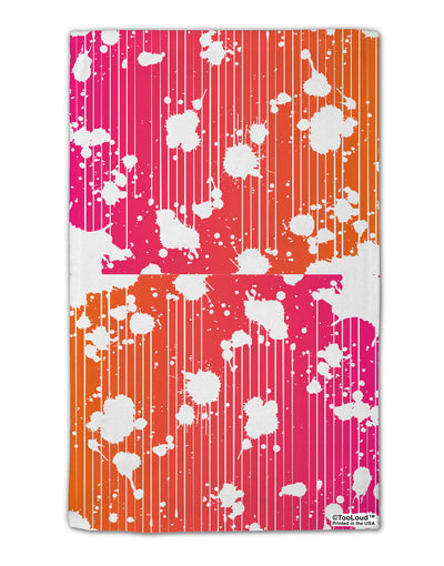 Splatter AOP - Orange Pink 11&#x22;x18&#x22; Dish Fingertip Towel All Over Print-Fingertip Towel-TooLoud-White-Davson Sales