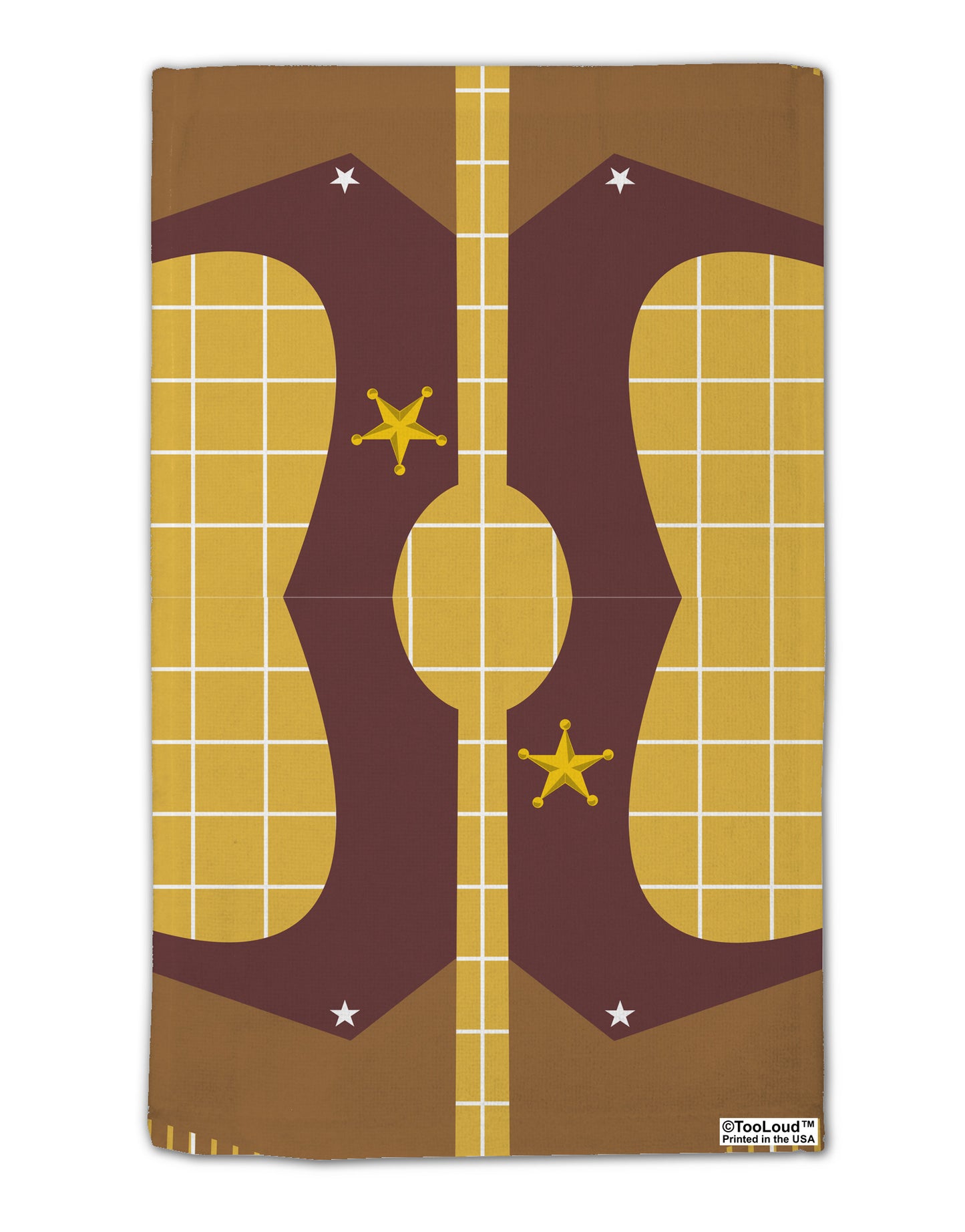 Cowboy Yellow AOP 11&#x22;x18&#x22; Dish Fingertip Towel All Over Print-Fingertip Towel-TooLoud-White-Davson Sales