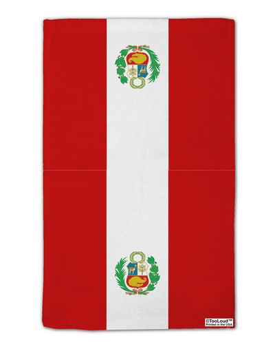 Peru Flag AOP 11&#x22;x18&#x22; Dish Fingertip Towel All Over Print-Fingertip Towel-TooLoud-White-Davson Sales