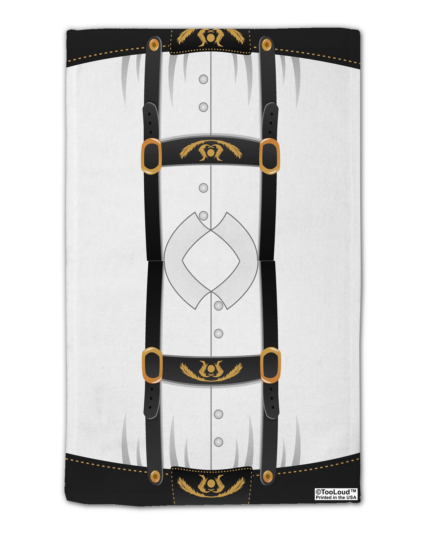 Lederhosen Costume Black 11&#x22;x18&#x22; Dish Fingertip Towel All Over Print by TooLoud-Fingertip Towel-TooLoud-White-Davson Sales