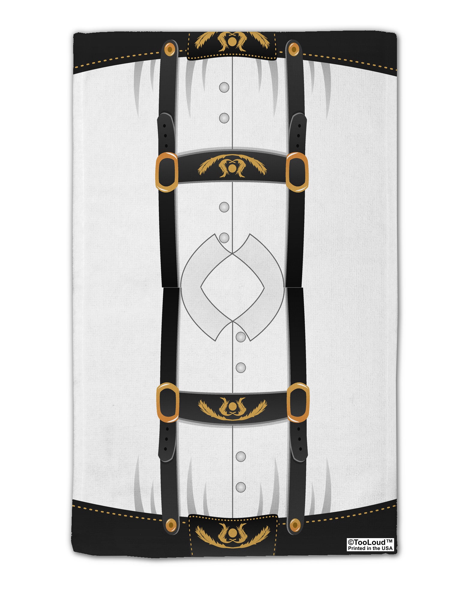 Lederhosen Costume Black 11&#x22;x18&#x22; Dish Fingertip Towel All Over Print by TooLoud-Fingertip Towel-TooLoud-White-Davson Sales