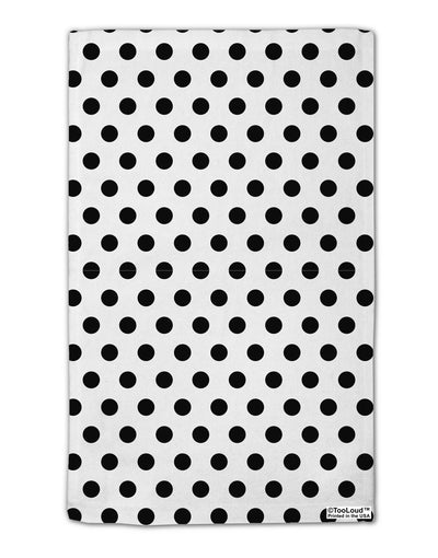 Black Polka Dots on White 11&#x22;x18&#x22; Dish Fingertip Towel All Over Print by TooLoud-Fingertip Towel-TooLoud-White-Davson Sales