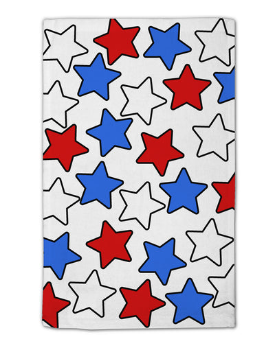 Red White And Blue Stars 11&#x22;x18&#x22; Dish Fingertip Towel by TooLoud-Fingertip Towel-TooLoud-White-Davson Sales