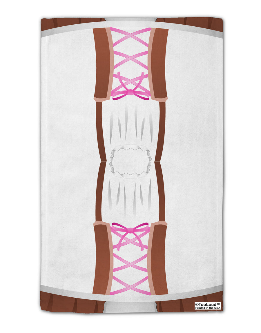 Dirndl Costume Brown 11&#x22;x18&#x22; Dish Fingertip Towel All Over Print by TooLoud-Fingertip Towel-TooLoud-White-Davson Sales