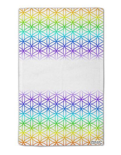 Chakra Flower of Life on White 11&#x22;x18&#x22; Dish Fingertip Towel All Over Print-Fingertip Towel-TooLoud-White-Davson Sales