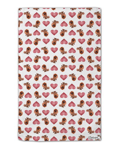 Pomeranian Hearts AOP 11&#x22;x18&#x22; Dish Fingertip Towel All Over Print-Fingertip Towel-TooLoud-White-Davson Sales