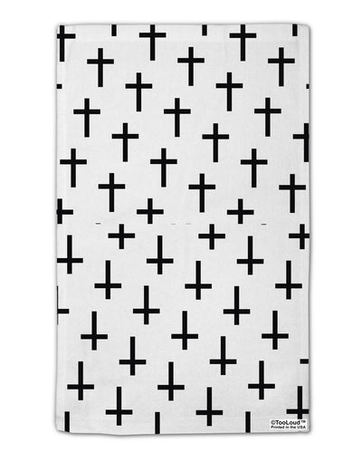 Inverted Crosses 11&#x22;x18&#x22; Dish Fingertip Towel All Over Print-Fingertip Towel-TooLoud-White-Davson Sales