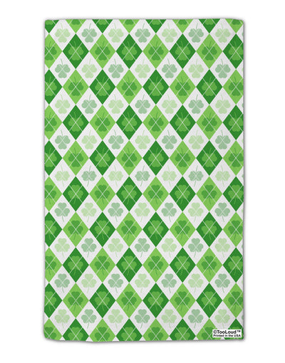 St Patrick's Day Green Shamrock Argyle 11&#x22;x18&#x22; Dish Fingertip Towel All Over Print-Fingertip Towel-TooLoud-White-Davson Sales