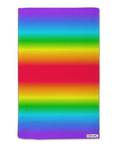 Horizontal Rainbow Gradient 11&#x22;x18&#x22; Dish Fingertip Towel All Over Print by TooLoud-Fingertip Towel-TooLoud-White-Davson Sales