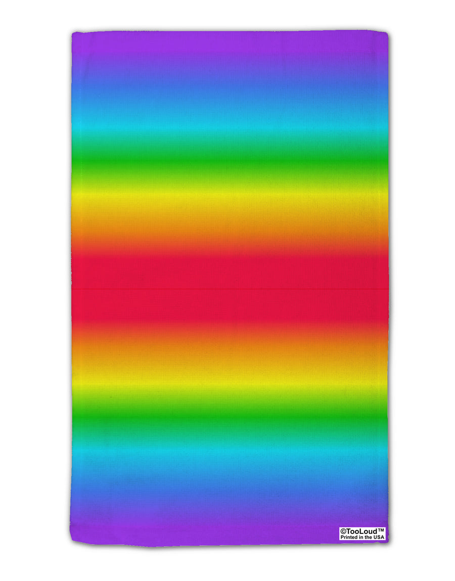 Horizontal Rainbow Gradient 11&#x22;x18&#x22; Dish Fingertip Towel All Over Print by TooLoud-Fingertip Towel-TooLoud-White-Davson Sales