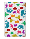 Colorful Elephants AOP 11&#x22;x18&#x22; Dish Fingertip Towel All Over Print-Fingertip Towel-TooLoud-White-Davson Sales