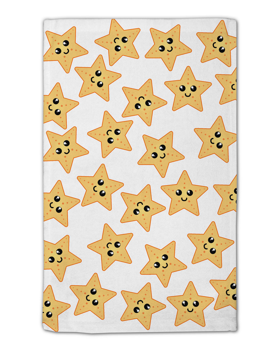 Cute Starfish All Over 11&#x22;x18&#x22; Dish Fingertip Towel by TooLoud-Fingertip Towel-TooLoud-White-Davson Sales