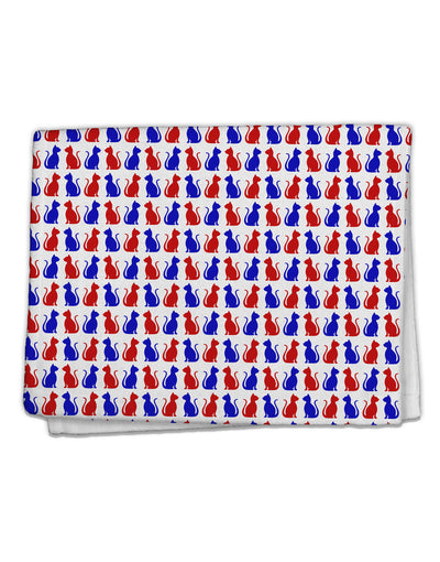 Patriotic Cat Pattern 11&#x22;x18&#x22; Dish Fingertip Towel All Over Print-Fingertip Towel-TooLoud-White-Davson Sales