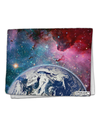 Fantasy Galactic Earth All Over 11&#x22;x18&#x22; Dish Fingertip Towel All Over Print by TooLoud-Fingertip Towel-TooLoud-White-Davson Sales