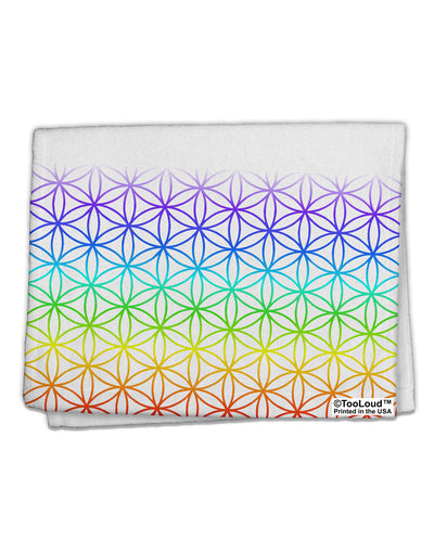 Chakra Flower of Life on White 11&#x22;x18&#x22; Dish Fingertip Towel All Over Print-Fingertip Towel-TooLoud-White-Davson Sales