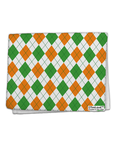 Irish Colors Argyle Pattern 11&#x22;x18&#x22; Dish Fingertip Towel All Over Print-Fingertip Towel-TooLoud-White-Davson Sales