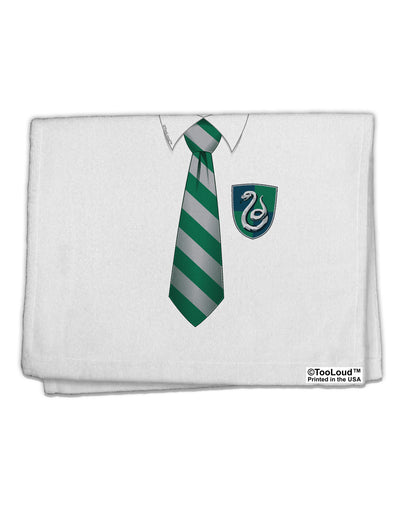 Wizard Uniform Green and Silver 11&#x22;x18&#x22; Dish Fingertip Towel All Over Print-Fingertip Towel-TooLoud-White-Davson Sales