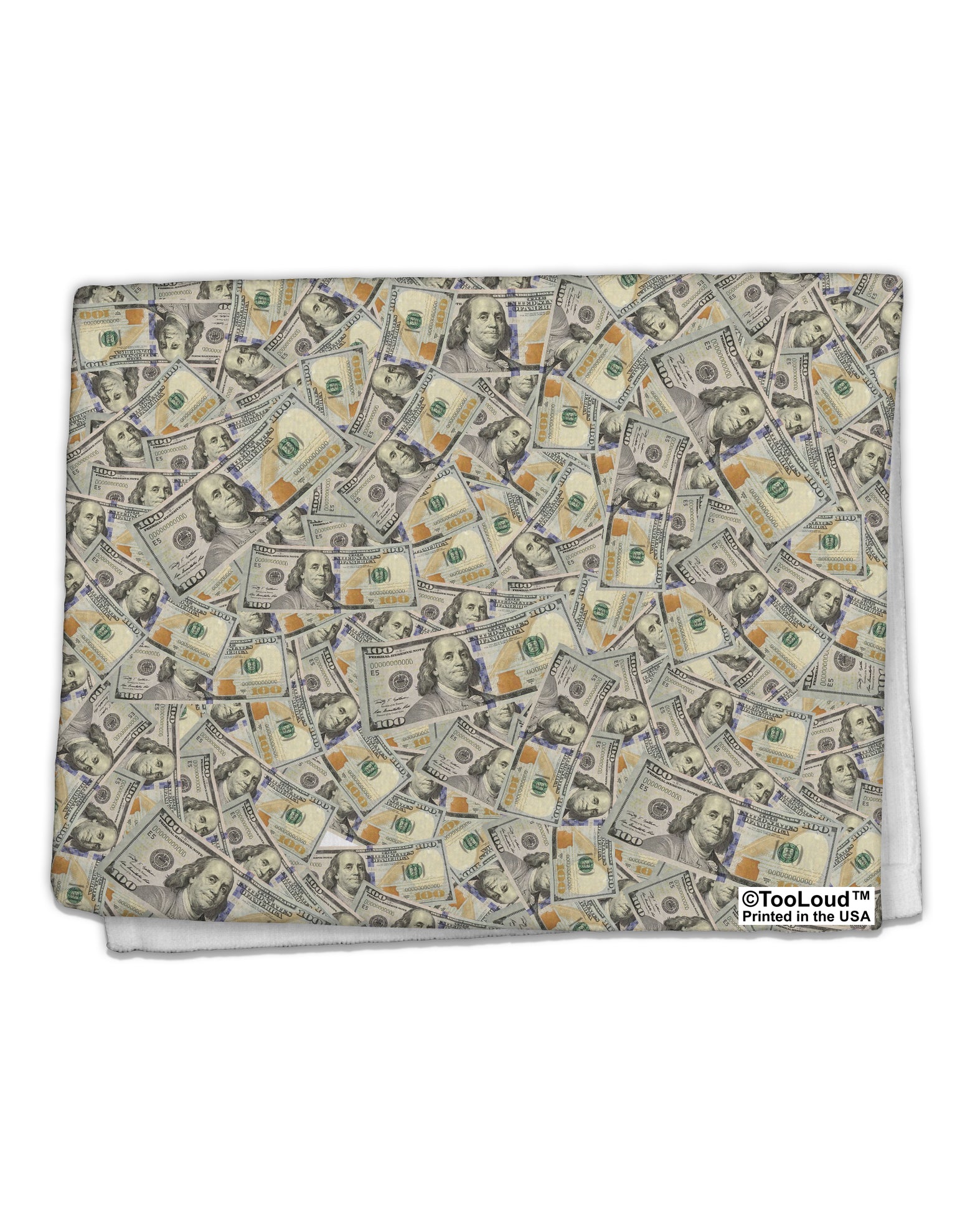 Benjamins 11&#x22;x18&#x22; Dish Fingertip Towel All Over Print by TooLoud-Fingertip Towel-TooLoud-White-Davson Sales