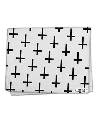 Inverted Crosses 11&#x22;x18&#x22; Dish Fingertip Towel All Over Print-Fingertip Towel-TooLoud-White-Davson Sales