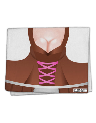 Sexy Dirndl Costume Brown 11&#x22;x18&#x22; Dish Fingertip Towel All Over Print by TooLoud-Fingertip Towel-TooLoud-White-Davson Sales