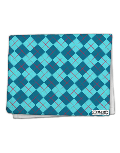 Blue Argyle AOP 11&#x22;x18&#x22; Dish Fingertip Towel All Over Print by TooLoud-Fingertip Towel-TooLoud-White-Davson Sales