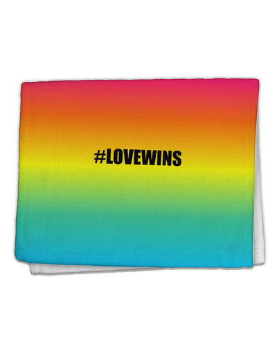 Rainbow Print - Hashtag Love Wins 11&#x22;x18&#x22; Dish Fingertip Towel All Over Print-Fingertip Towel-TooLoud-White-Davson Sales