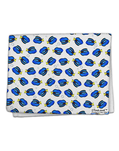 Blue Tang Fish AOP 11&#x22;x18&#x22; Dish Fingertip Towel All Over Print-Fingertip Towel-TooLoud-White-Davson Sales