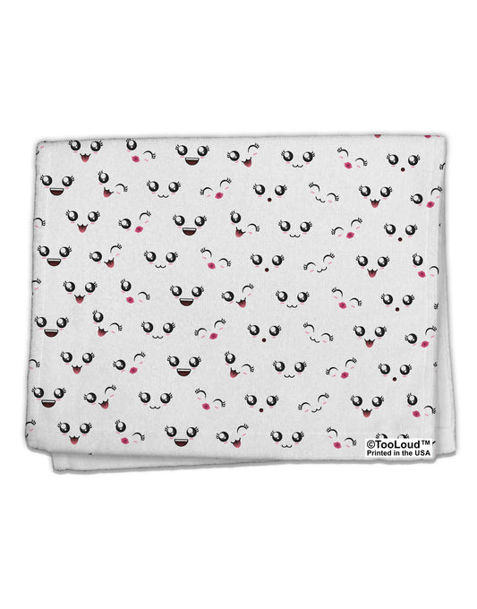 Kyu-T Faces AOP 11&#x22;x18&#x22; Dish Fingertip Towel All Over Print by TooLoud-Fingertip Towel-TooLoud-White-Davson Sales