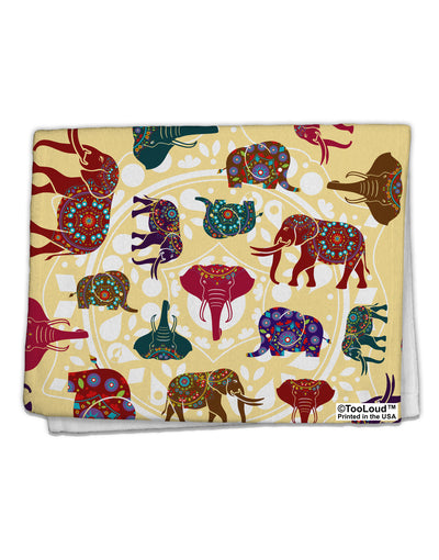 Indian Elephants AOP 11&#x22;x18&#x22; Dish Fingertip Towel All Over Print-Fingertip Towel-TooLoud-White-Davson Sales