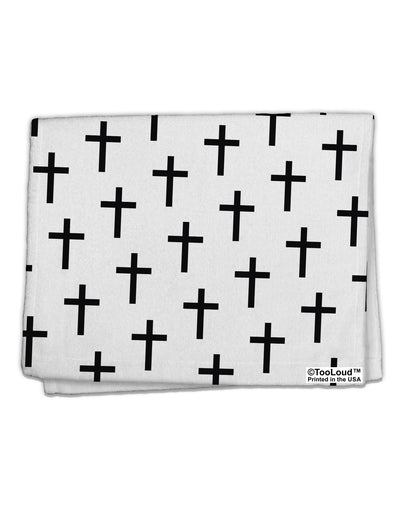 Christian Crosses 11&#x22;x18&#x22; Dish Fingertip Towel All Over Print-Fingertip Towel-TooLoud-White-Davson Sales