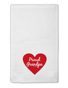 Proud Grandpa Heart 11&#x22;x18&#x22; Dish Fingertip Towel by TooLoud-Fingertip Towel-TooLoud-White-Davson Sales