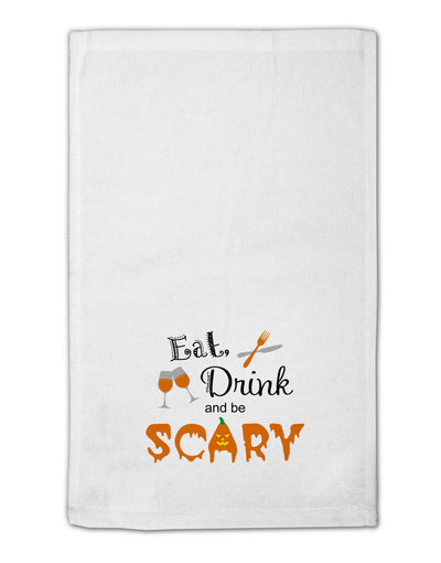 Eat Drink Scary Black 11&#x22;x18&#x22; Dish Fingertip Towel-Fingertip Towel-TooLoud-White-Davson Sales