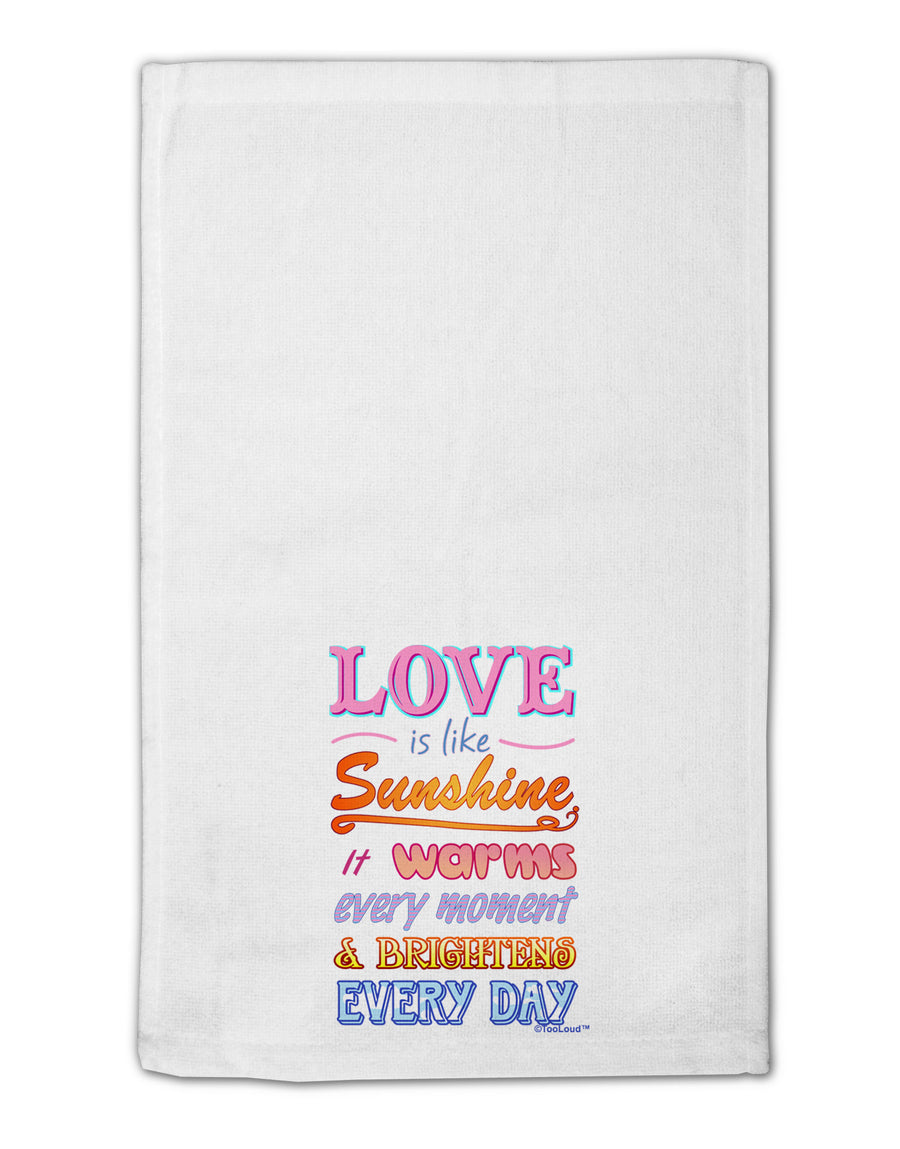 Love is like Sunshine - Quote 11&#x22;x18&#x22; Dish Fingertip Towel-Fingertip Towel-TooLoud-White-Davson Sales