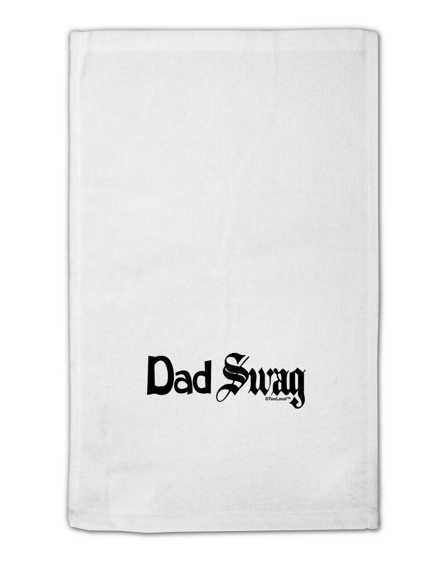 Dad Swag Text 11&#x22;x18&#x22; Dish Fingertip Towel by TooLoud-Fingertip Towel-TooLoud-White-Davson Sales