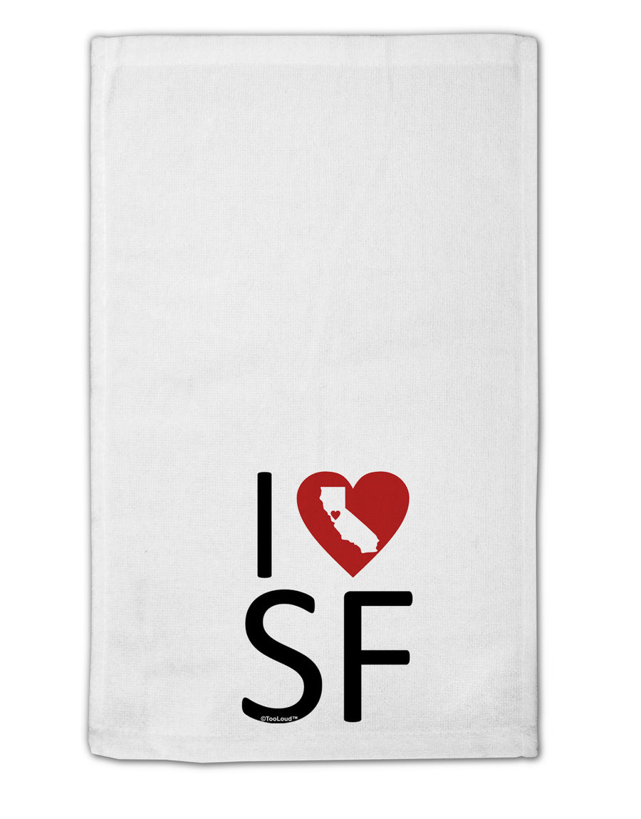 I Heart San Francisco 11&#x22;x18&#x22; Dish Fingertip Towel-Fingertip Towel-TooLoud-White-Davson Sales