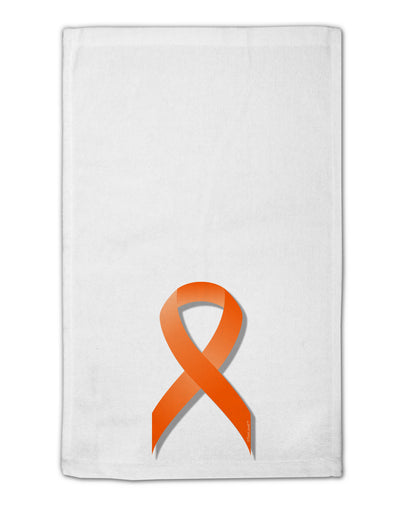 Leukemia Awareness Ribbon - Orange 11&#x22;x18&#x22; Dish Fingertip Towel-Fingertip Towel-TooLoud-White-Davson Sales